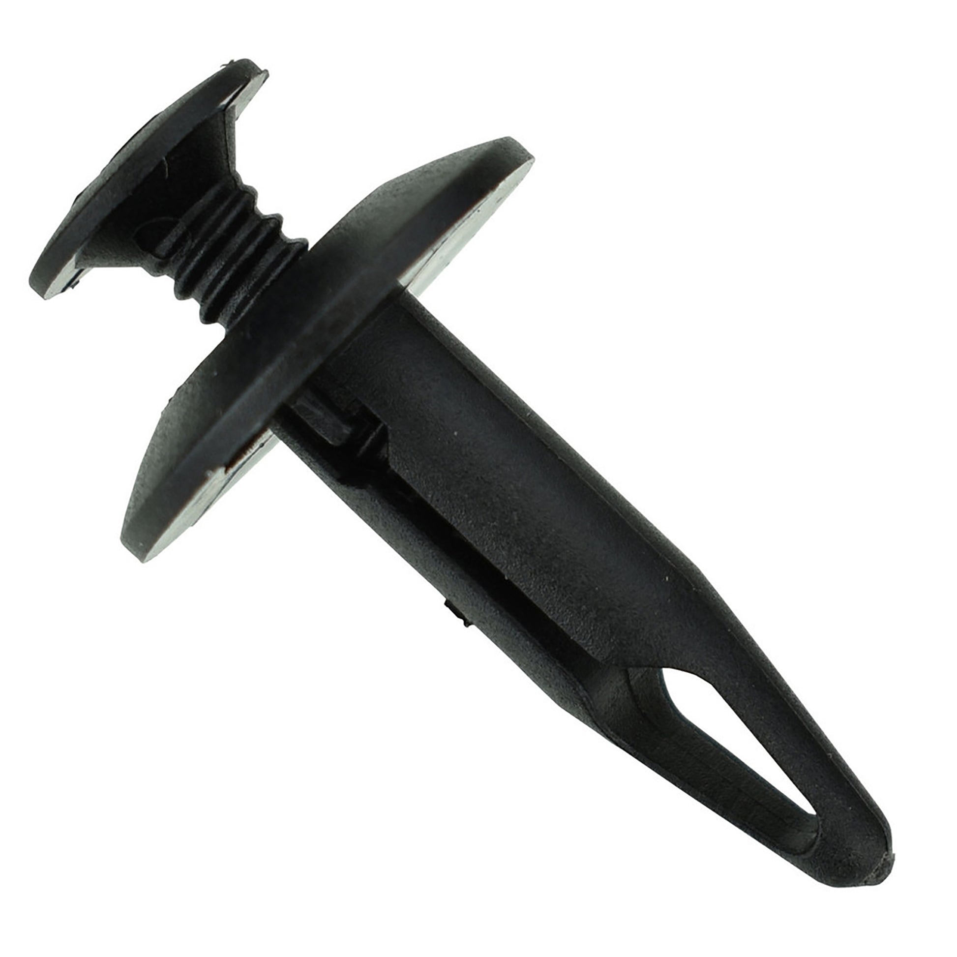 Black Nylon Radiator Shroud Phillips Screw Push Retainer 1/4" Hole 29/32" Stem - 25 Pack