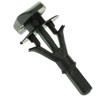 Black Nylon Weatherstrip Clip Retainers - 15/64" Hole - 12.3 MM Stem - 50 Pack
