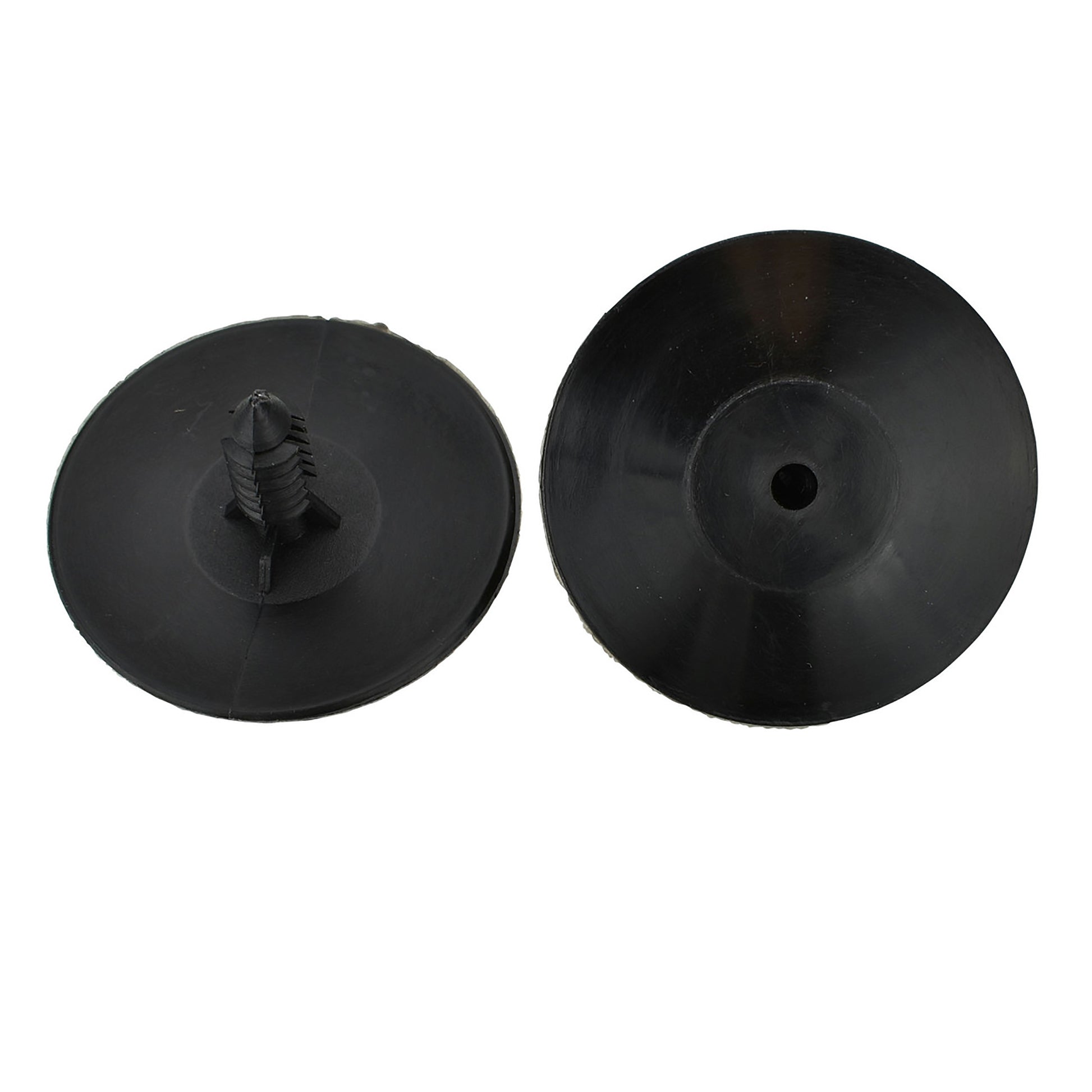 Black Nylon Hood Insulation Retainer Clips - 1/4" Hole - 3/4" Stem - 1 5/8" Head - 25 Pack