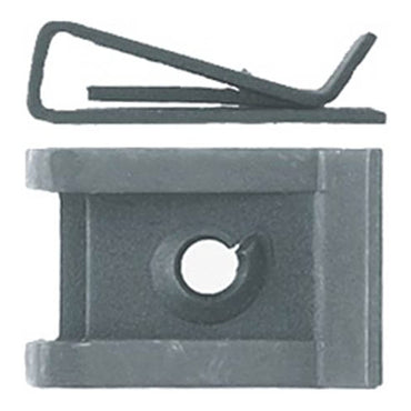 Black Short Speed "U" Nuts - #8 Screw Size - .02"-.150 Panel - 3/8" Hole to Edge - 100 Pack