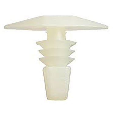 Natural Nylon Weatherstrip Retainer Clips - 13/64" Hole - 10 MM Stem - 50 Pack