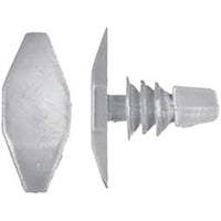 Natural Nylon Weatherstrip Retainer Clips - 13/64" Hole - 10 MM Stem - 50 Pack