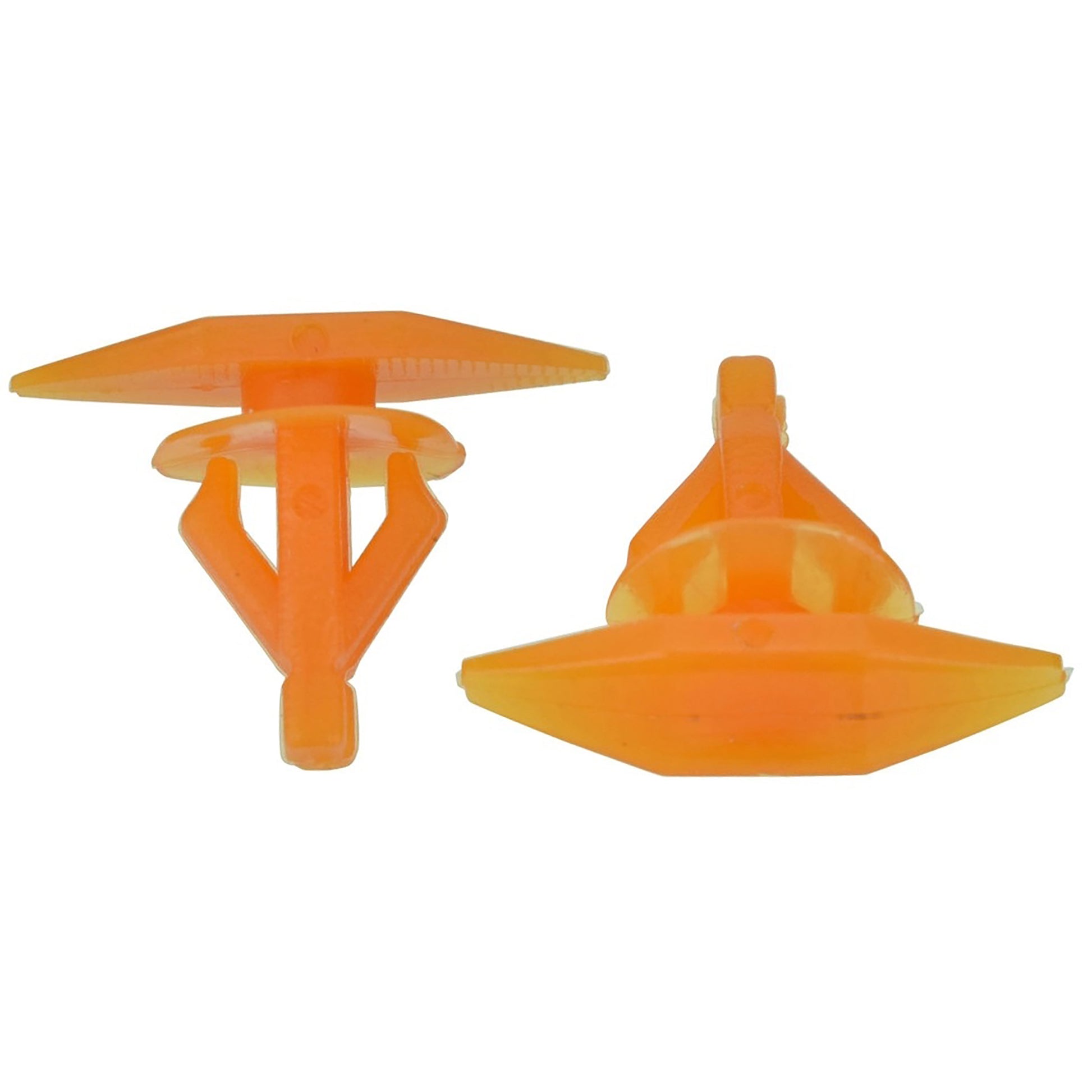 Orange Nylon Weatherstrip Retainer Clips - 15/64" Hole 10 MM Stem 5 x 15 MM Head - 25 Pack