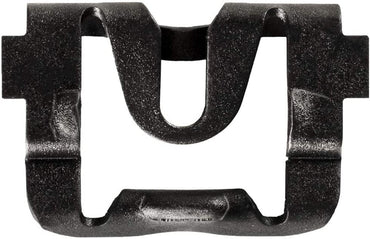 Black Rear Window Reveal Moulding Retainer Clips - 17.5 MM Width 23.25 MM Length - 100 Pack