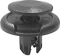 BLACK NYLON FRONT FENDER PUSH-TYPE RETAINER