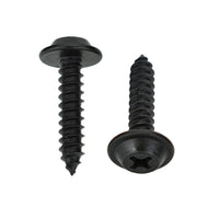 Black Phillips Flat Top Washer Trim Screws - 8 x 3/4" Screw Size 13/32" O.D. - 100 Pack