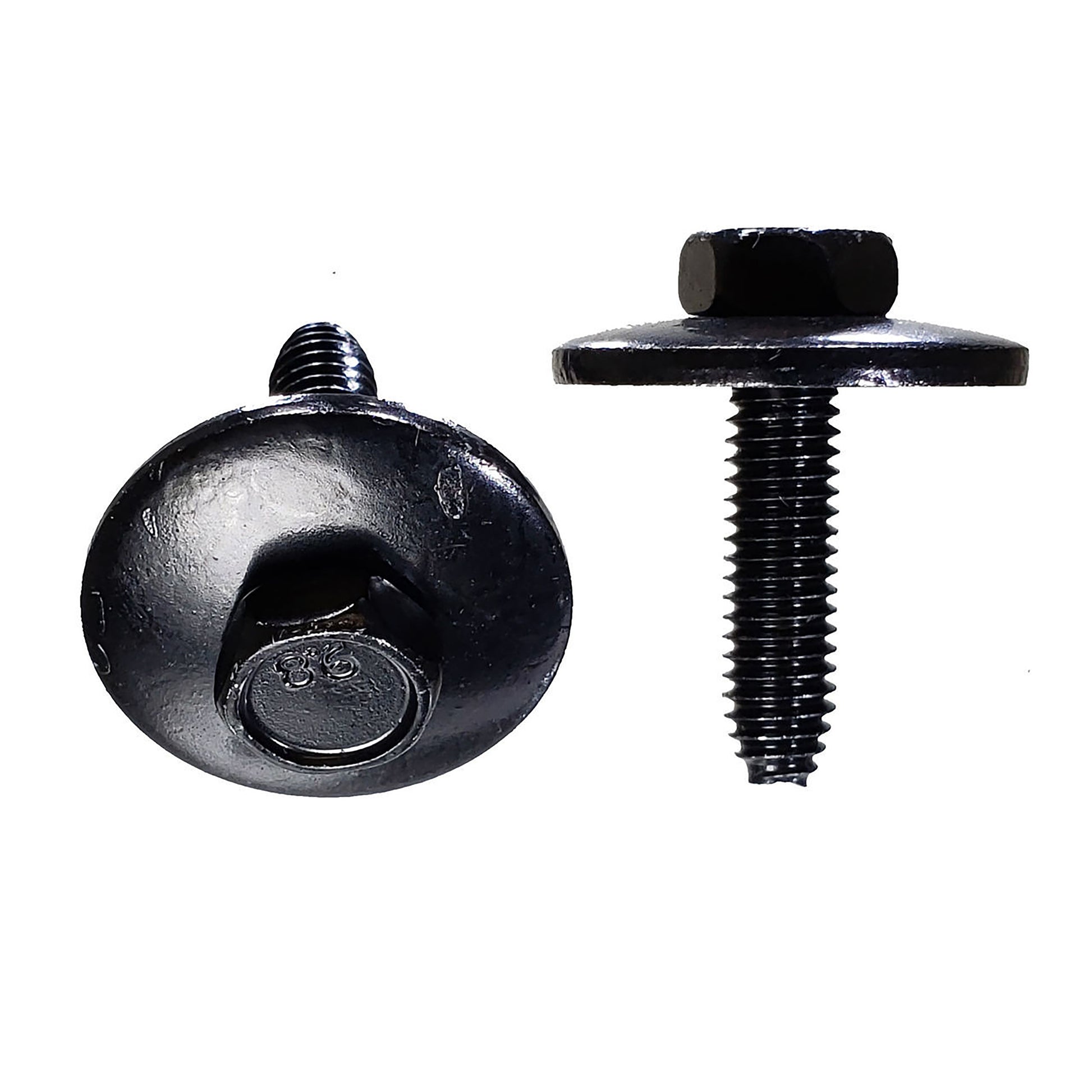 Black Hex Metric Body Bolts Retainer - 6-1.00 x 25 MM 24 MM O.D. - 50 Pack