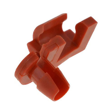 (MI901) Right Hand Side Red Nylon Door Lock Rod Clips Retainer - 5/32" Rod 15/64" Hole - 50 Pack