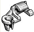 Door Lock Rod Clip, Right-Hand Side 5/32 (4mm) Rod Size Green Nylon Chrysler # 3454221, 25 Per Ba