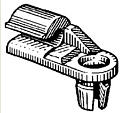 Door Lock Rod Clip, Yellow Nylon Ford # E6AZ-5421952-A, 390523S, 25 Per Bag