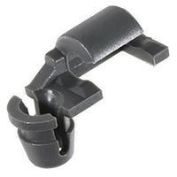 Right Hand Side Black Nylon Door Rod End Clips Retainer - 4.2 MM Rod 7 MM Hole - 25 Pack