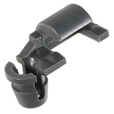 Right Hand Side Black Nylon Door Rod End Clips Retainer - 4.2 MM Rod 7 MM Hole - 25 Pack