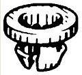 Nylon Door Lock Rod Clip, 10mm Head Diameter GM #16606936, 16633853, 25 Per Bag