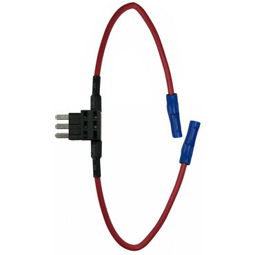 APT / ATR MICRO3 16 AWG Gauge Mini Blade Fuse Tap in Add A Circuit Adapter Wire - 10 Amp Rated