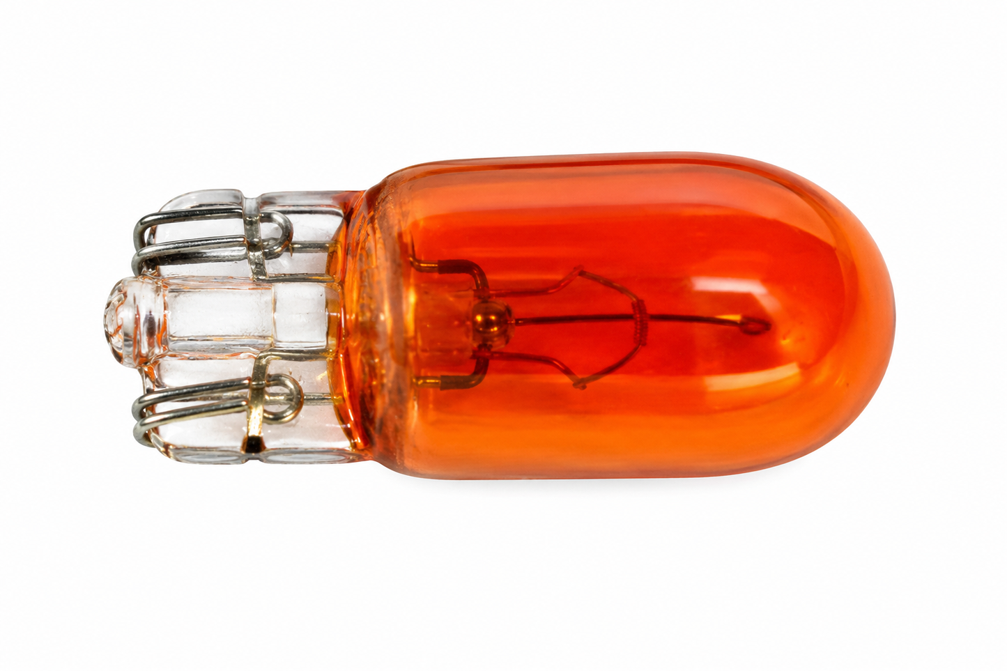 Light Bulb- Mini 14V .27A/T3-1/4 Wedge Base, Amber, 10 per pack, for car and light trucks