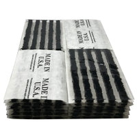 Western Weld 120 Piece Black 4" Tire Repair Plug Self Vulcanizing Tubeless Insert String - USA