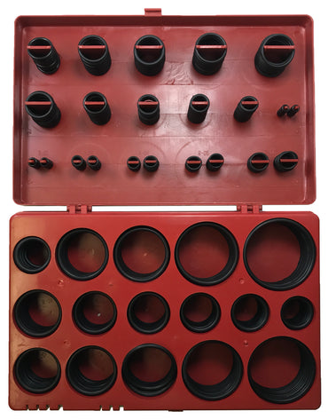 382 Piece Black Automotive SAE O-Ring Seal Assortment Kit