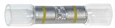 Optiseal Clear Heat Shrink & Crimp Yellow Butt Connector 12-10 Gauge - 50 Pack