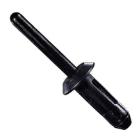 Black Nylon Blind Rivet Mandrel Retainer - 17/64" Dia. - 1/2" Flange - 25 Pack