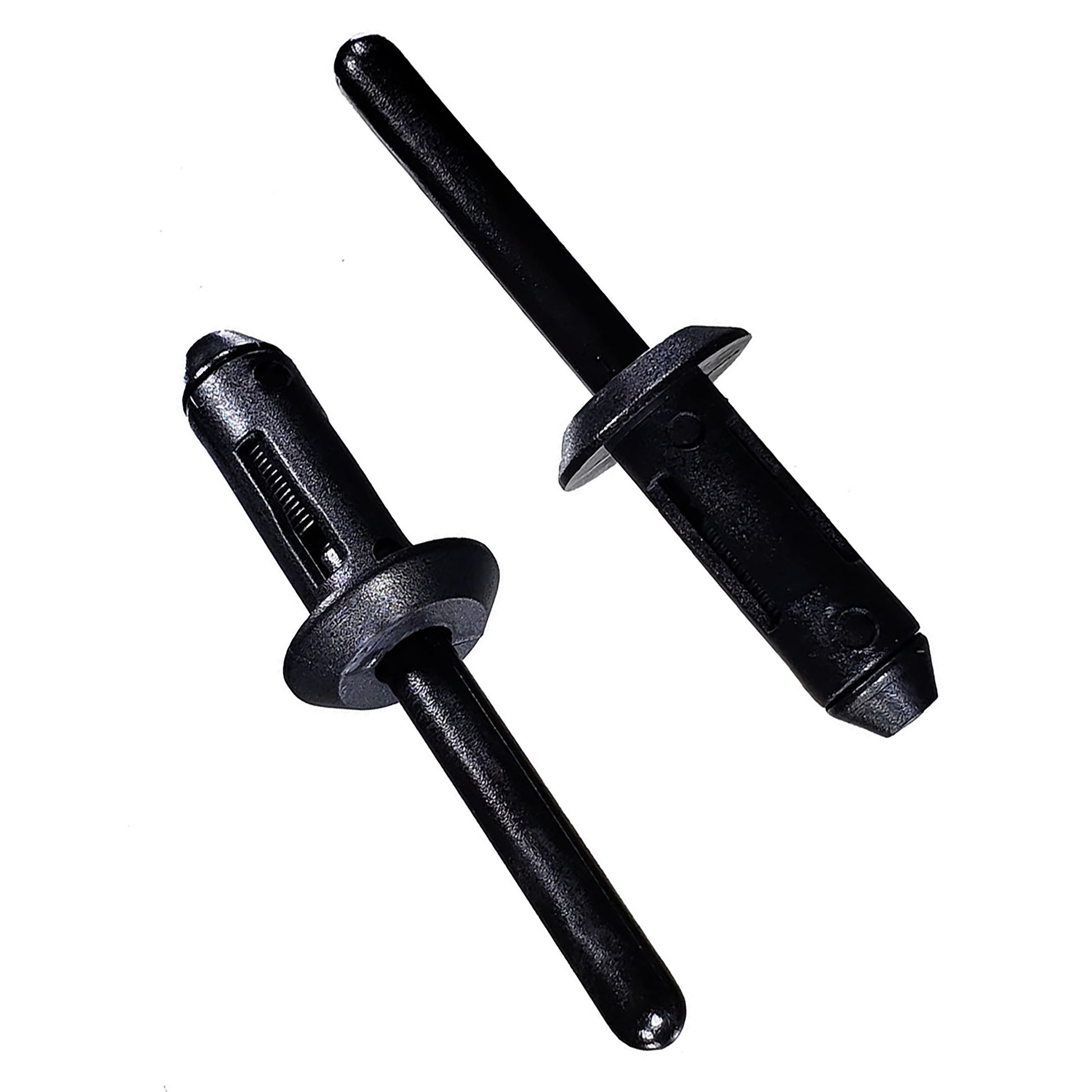 Black Nylon Blind Rivet Mandrel Retainer - 17/64" Dia. - 1/2" Flange - 25 Pack