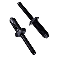 Black Nylon Blind Rivet Mandrel Retainer - 17/64" Dia. - 1/2" Flange - 25 Pack
