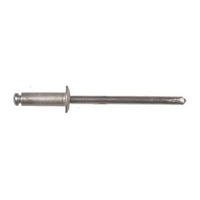 #44 Aluminum Pop Rivet Mandrel Retainer - 1/8" Dia. 1/4" Flange 23/64" Length - 100 Pack