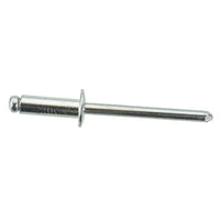 #66 Aluminum Pop Rivet Mandrel Retainer - 3/16" Dia. 3/8" Flange 17/32" Length - 100 Pack