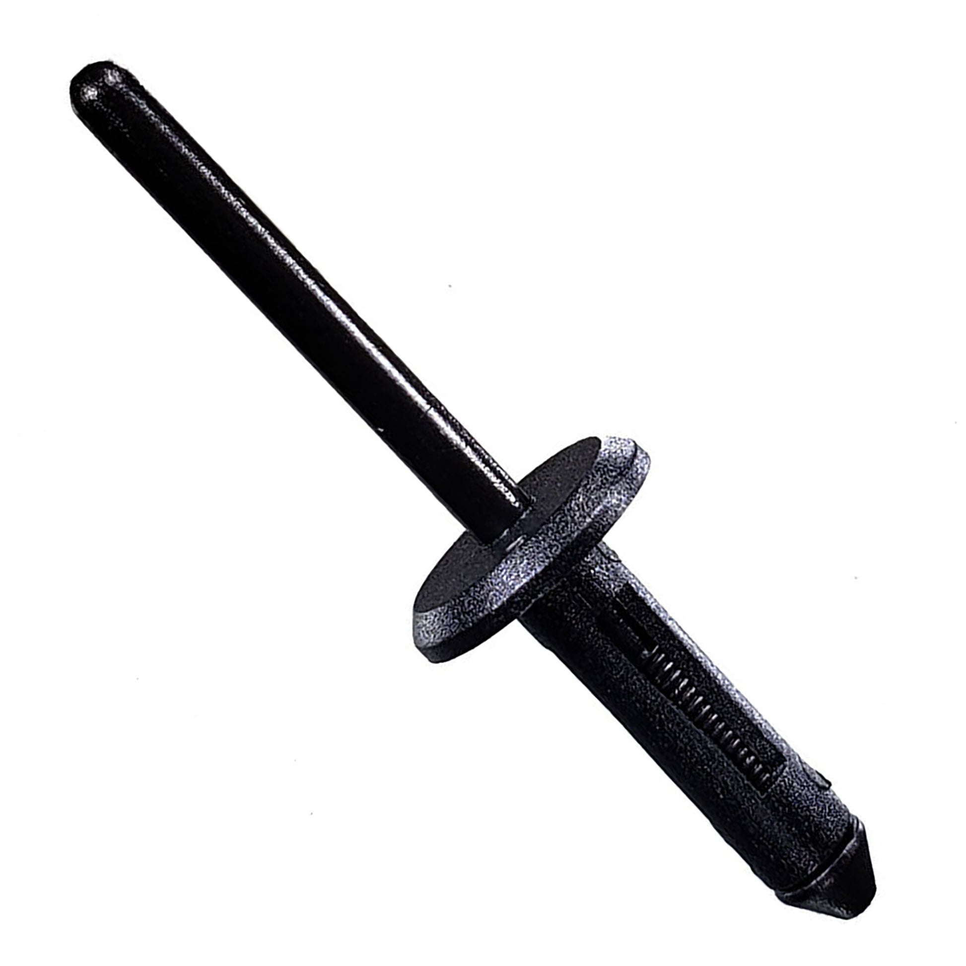 Black Nylon Blind Rivet Mandrel Retainer - 13/64" Dia. - 15/32" Flange - 25 Pack