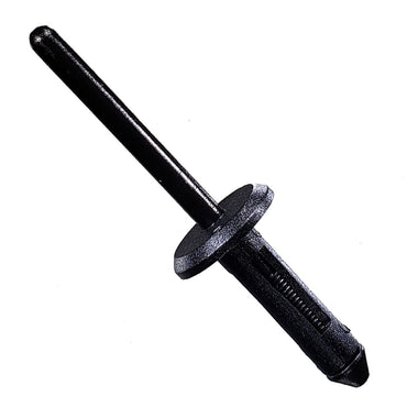 Black Nylon Blind Rivet Mandrel Retainer - 13/64" Dia. - 15/32" Flange - 25 Pack