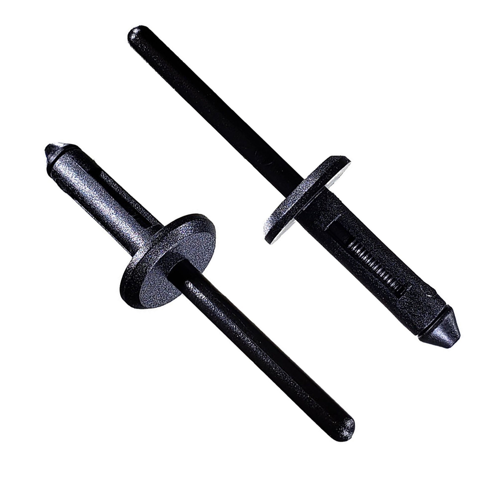 Black Nylon Blind Rivet Mandrel Retainer - 13/64" Dia. - 15/32" Flange - 25 Pack