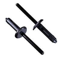 Black Nylon Blind Rivet Mandrel Retainer - 13/64" Dia. - 15/32" Flange - 25 Pack