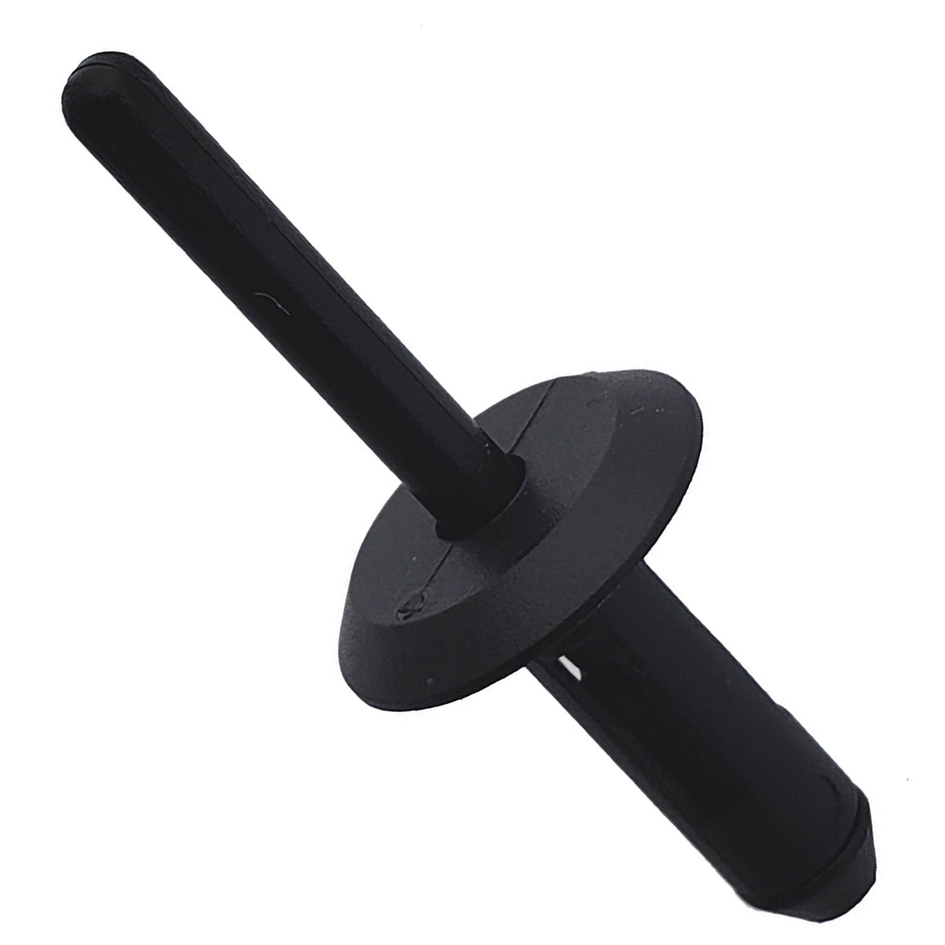 Black Nylon Blind Rivet Mandrel Retainer - 17/64" Dia. - 23/32" Flange - 25 Pack