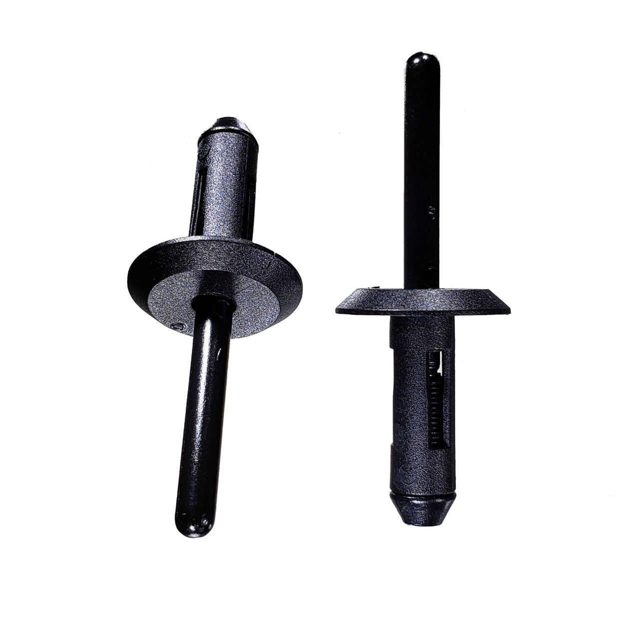 Black Nylon Blind Rivet Mandrel Retainer - 17/64" Dia. - 23/32" Flange - 25 Pack