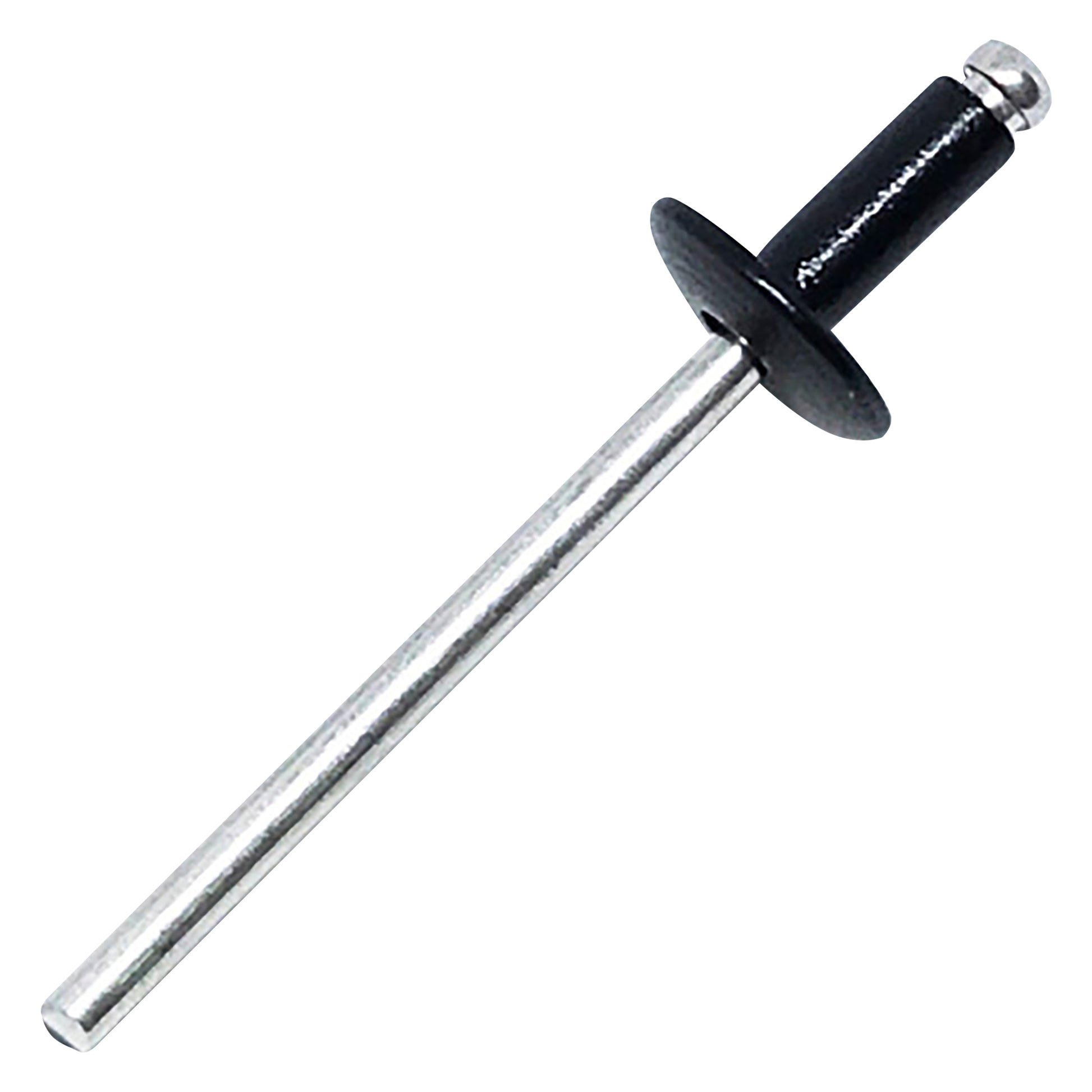 Black Aluminum Rivet Steel Mandrel Windshield Side Rail Retainer - 1/8 ...