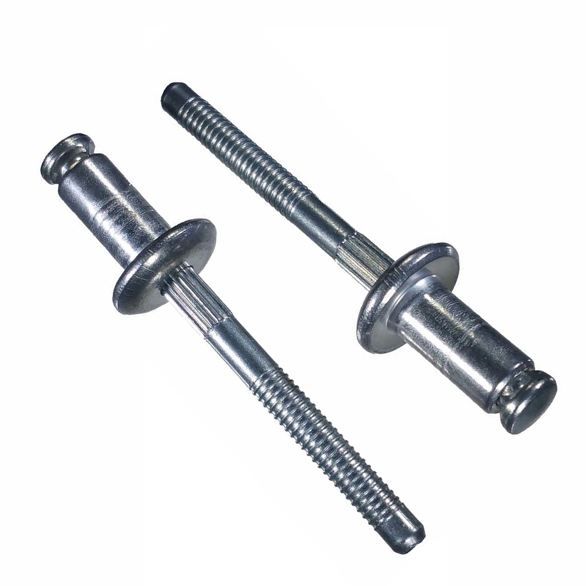 Aluminum Rivet Steel Mandrel Window Regulator Peel - 1/4" Dia. - 1/2" Flange - 25 Pack