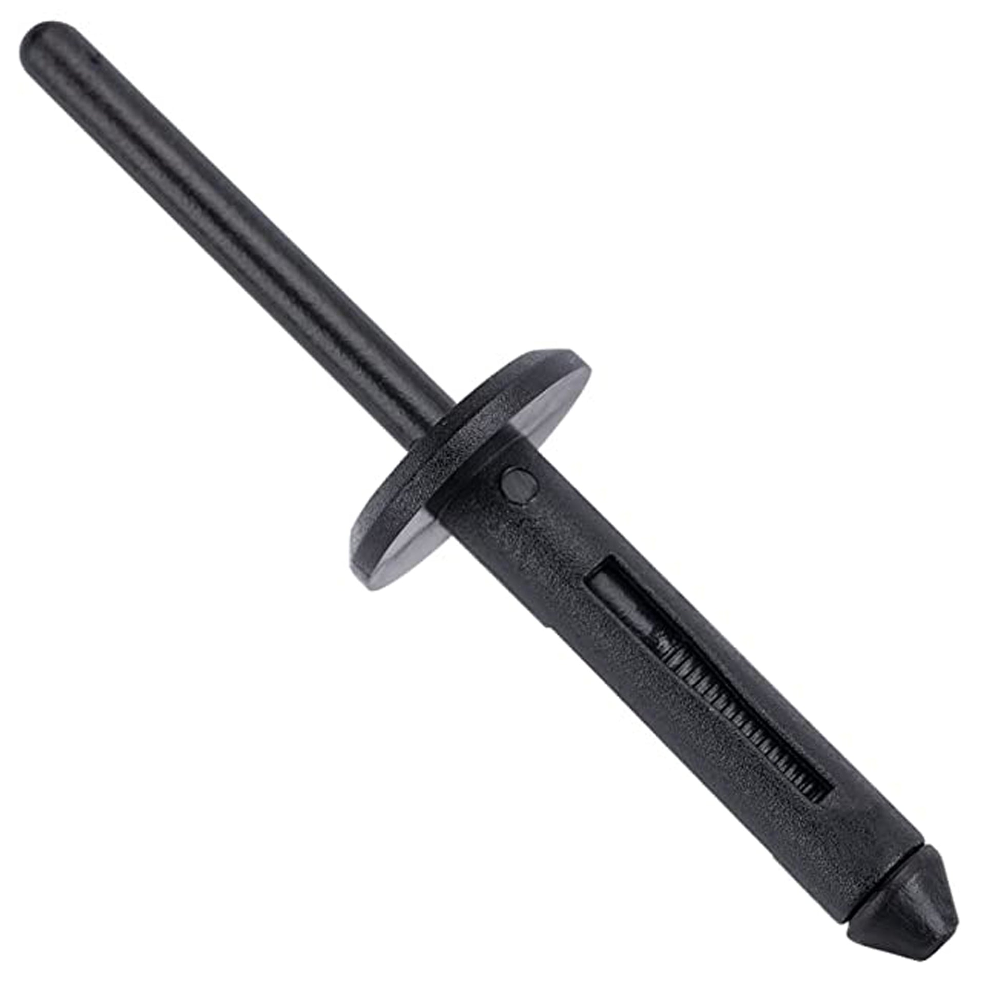 Black Nylon Blind Rivets Mandrel Retainer - 13/64" Dia. - 15/32" Flange - 25 Pack