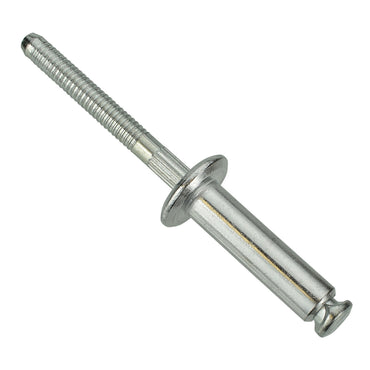 Aluminum Rivet Steel Mandrel Glass Stop Peel - 1/4" Dia. - 1/2" Flange - 25 Pack