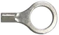 Non-Insulated Ring Terminal 12-10 Gauge 3/8" Stud - 100 Pack