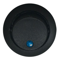 Blue Round LED Light Rocker Switch ON / OFF SPST - 20 Amps @ 12 Volt