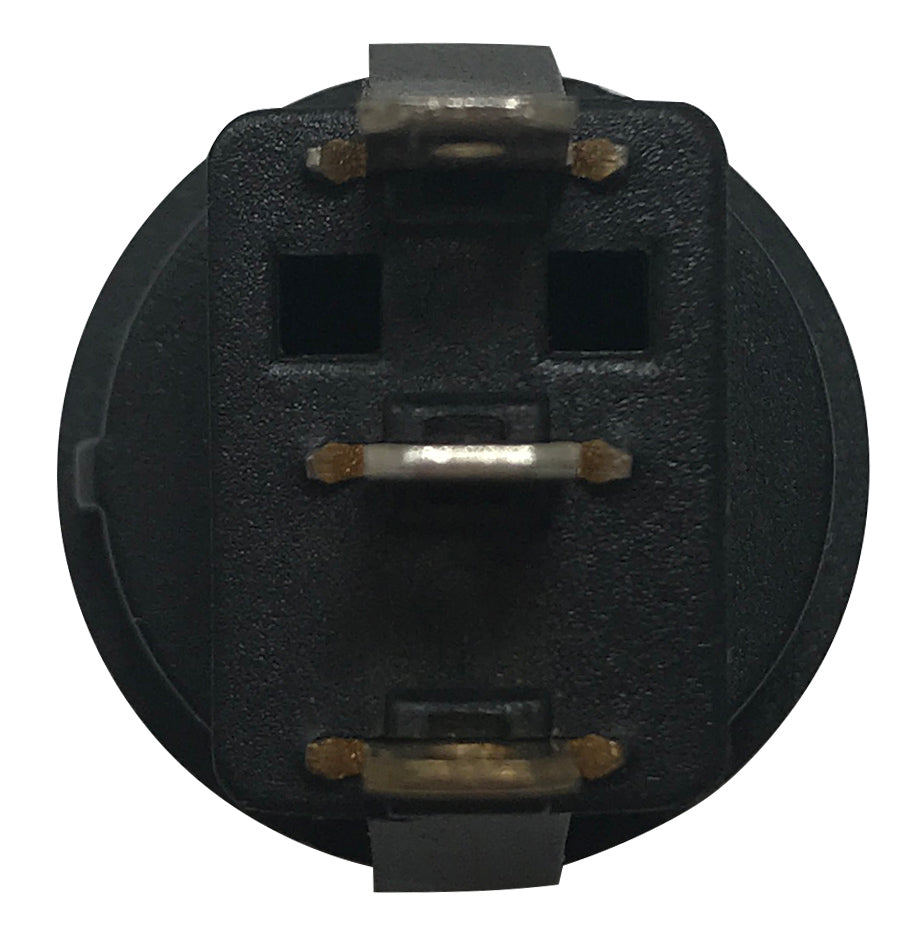Purple Round LED Light Rocker Switch ON / OFF SPST - 20 Amps @ 12 Volt