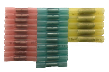 25 Piece Heat Shrink & Crimp Butt Connector Assortment Kit