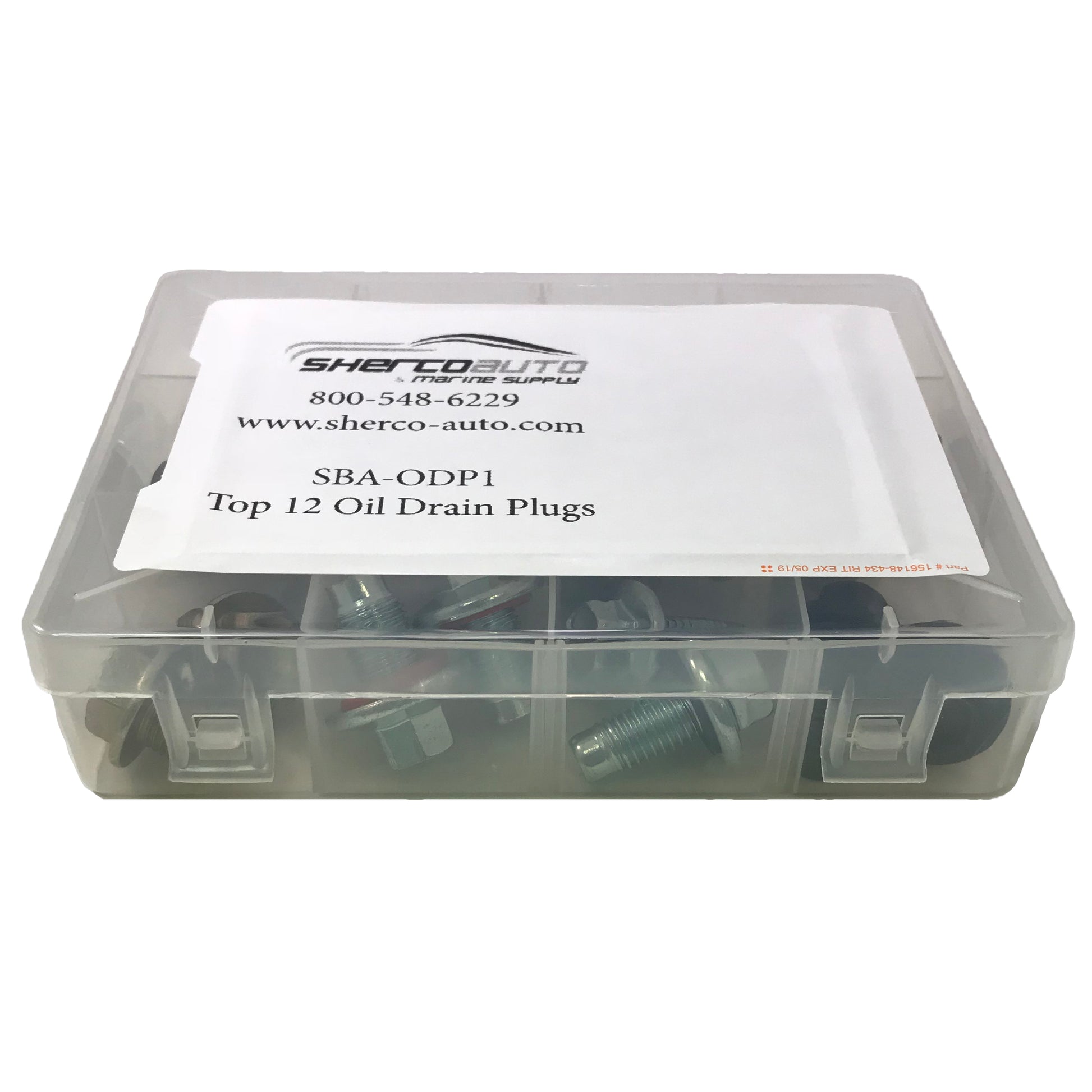 24 Piece Oil Drain Plug Assortment Kit - 12 Types
