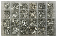 Non-Insulated Wire Terminal Connector Assortment Kit - 1200 Pieces