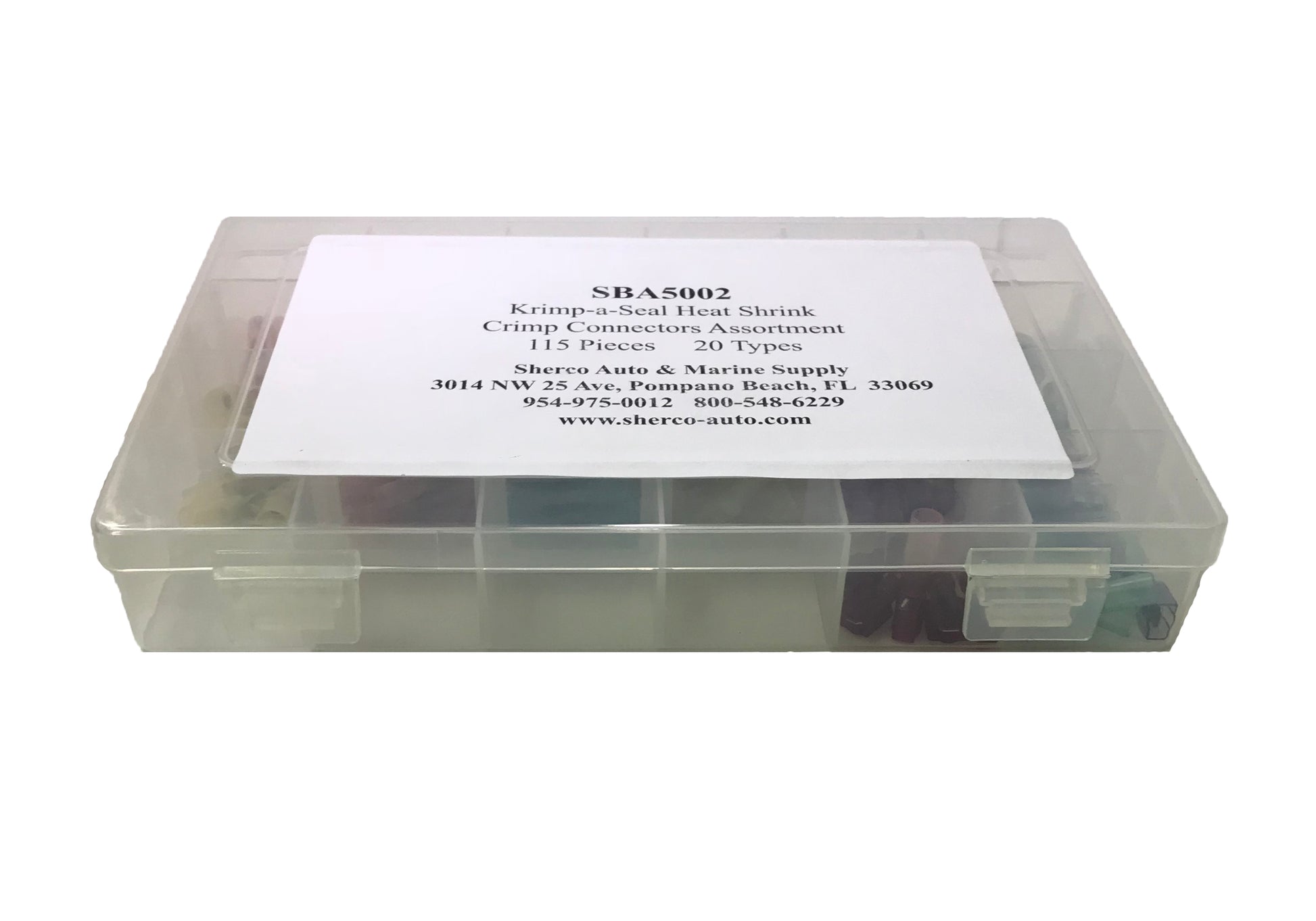115 Piece Heat Shrink & Crimp Wire Terminal Connector Assortment Kit