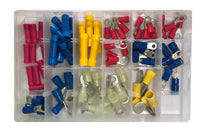 80 Piece Large Gauge Vinyl Insulated Ring Terminal & Butt Connector Assortment Kit
