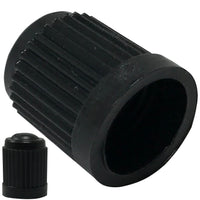 100 Pack Black Plastic Tire Valve Cap