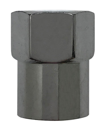100 Pack Chromed Plastic Long Skirted Sealing Tire Valve Stem Cap For TPMS Application