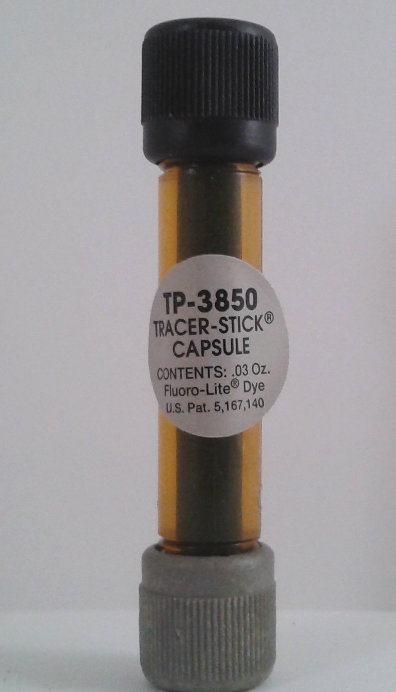 Tracer-Stick A/C In-line R12 Mineral Oil Dye Capsules for Tracer system - 0.06 oz (1.9 ml) capsule -