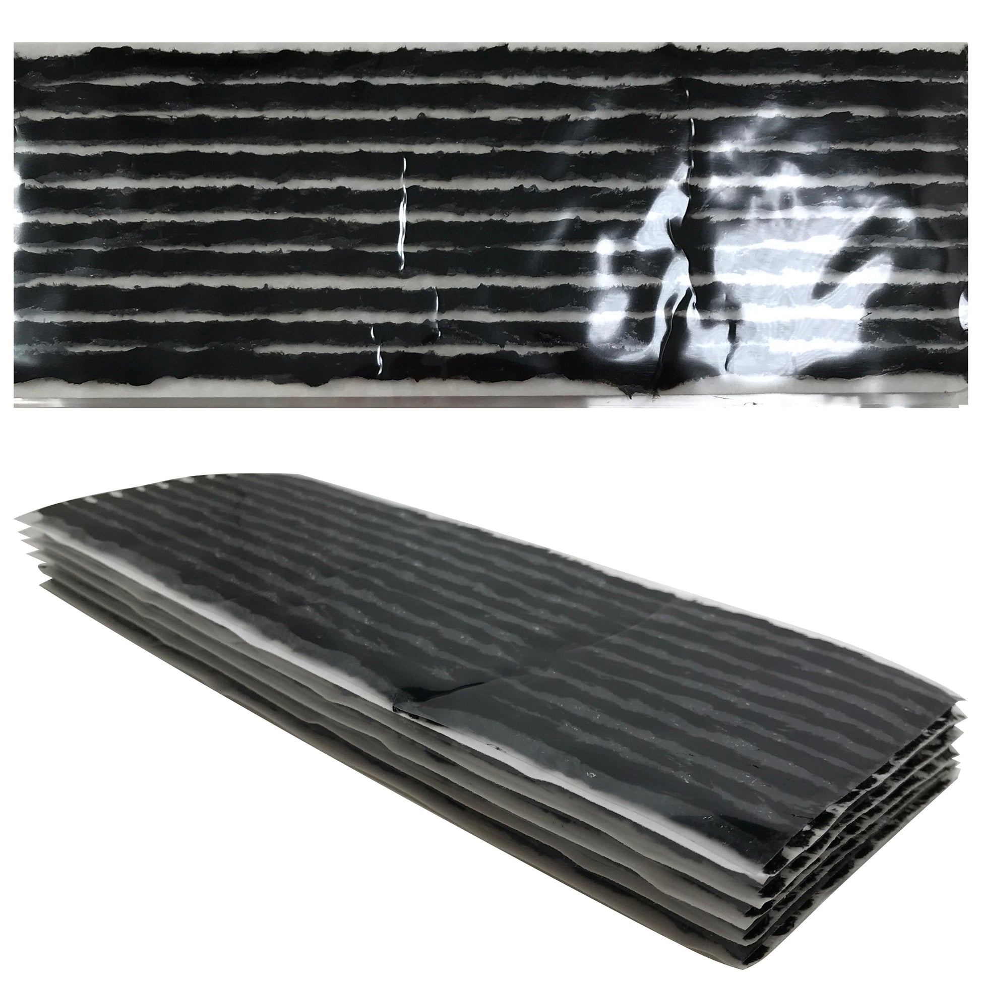 Black 7" Tire Seal Plug Truck Tubeless Self Vulcanizing Flat Repair Insert USA - 50 Strings