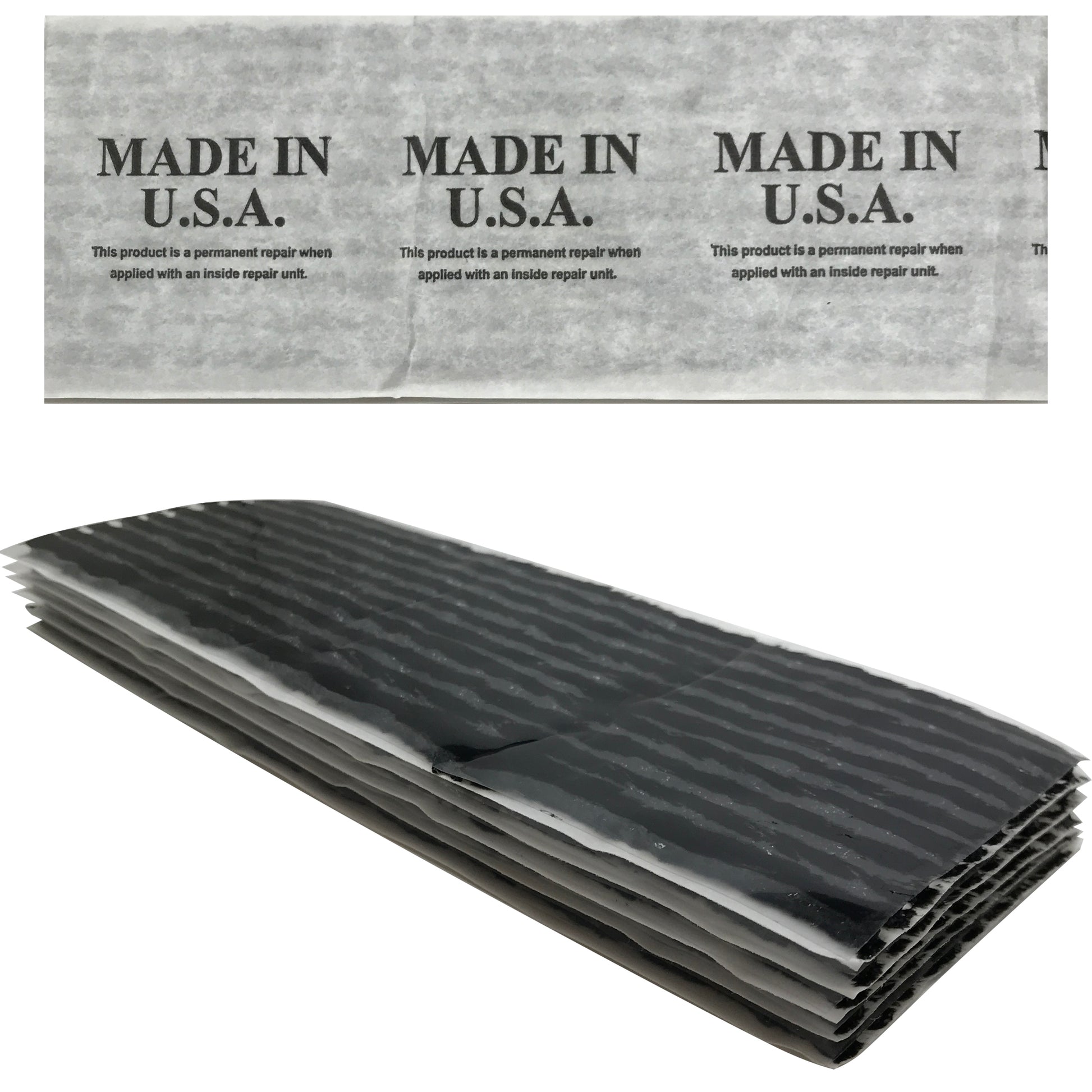 Black 7" Tire Seal Plug Truck Tubeless Self Vulcanizing Flat Repair Insert USA - 3600 String Box